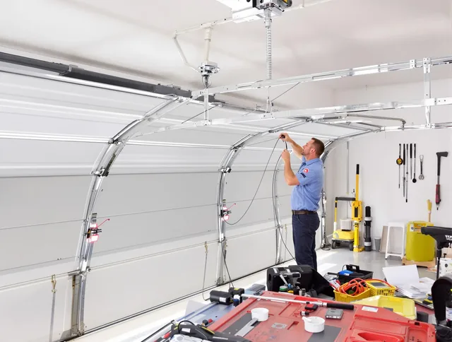 Garage door cable repair service by Colchester Garage Door Repair in Colchester