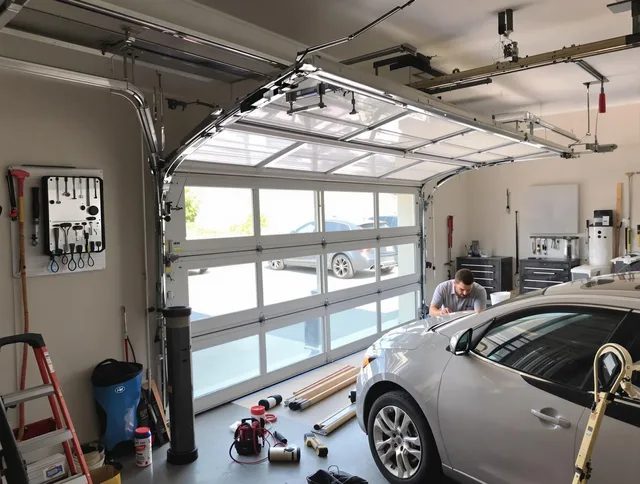 Garage door noise reduction service by Colchester Garage Door Repair in Colchester