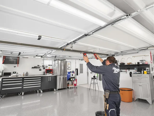 Overhead garage door repair service by Colchester Garage Door Repair in Colchester